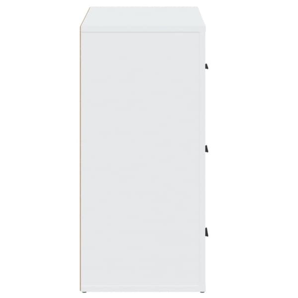vidaXL Skjenk hvit 80x33x70 cm konstruert tre