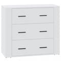 Miniatyrbilde 1 av 11: vidaXL Skjenk hvit 80x33x70 cm konstruert tre