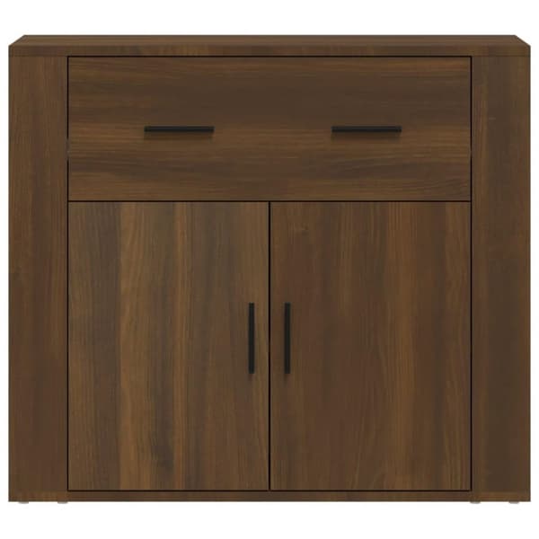 vidaXL Skjenk brun eik 80x33x70 cm konstruert tre