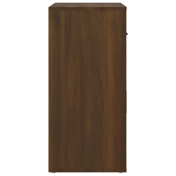 vidaXL Skjenk brun eik 80x33x70 cm konstruert tre