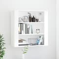 Miniatyrbilde 2 av 10: vidaXL Veggskap hvit 80x33x80 cm konstruert tre