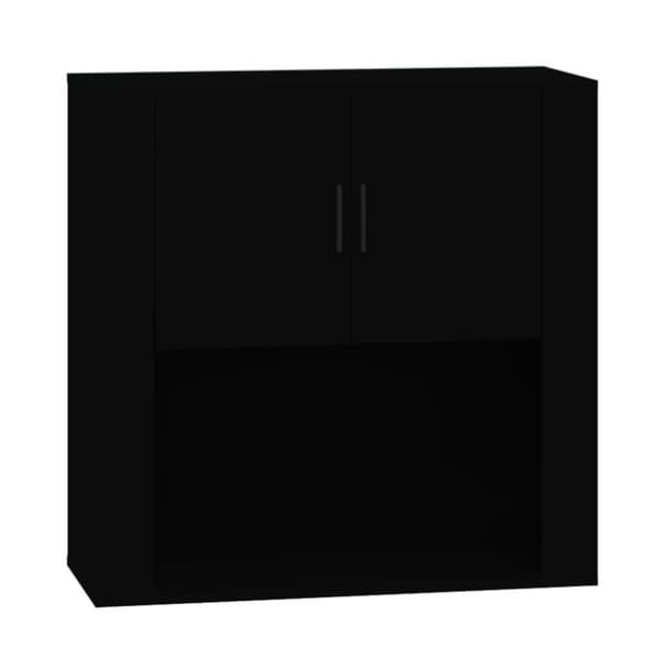 vidaXL Veggskap svart 80x33x80 cm konstruert tre