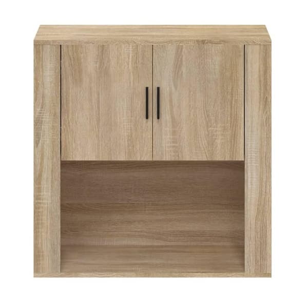 vidaXL Veggskap sonoma eik 80x33x80 cm konstruert tre