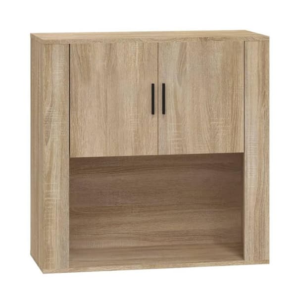vidaXL Veggskap sonoma eik 80x33x80 cm konstruert tre