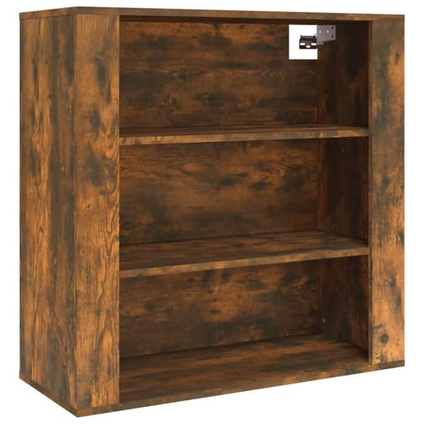 vidaXL Veggskap røkt eik 80x33x80 cm konstruert tre