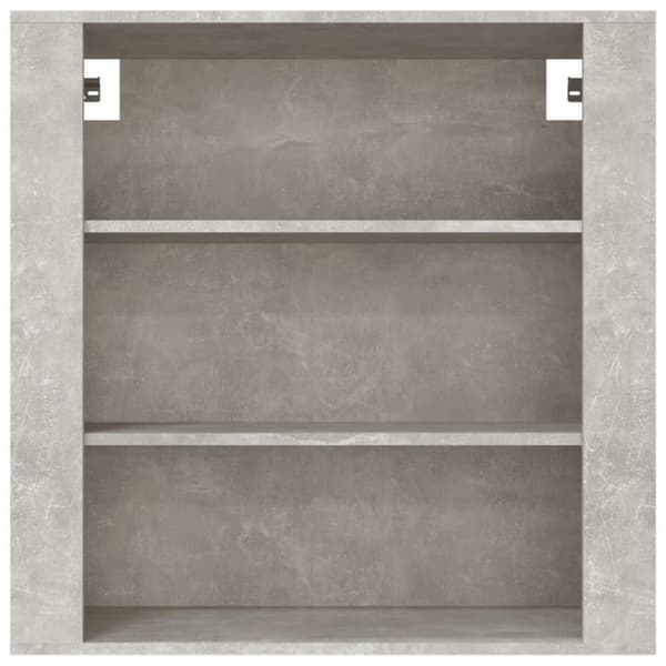 vidaXL Veggskap betonggrå 80x33x80 cm konstruert tre