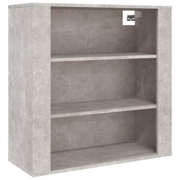 vidaXL Veggskap betonggrå 80x33x80 cm konstruert tre