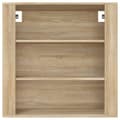 Miniatyrbilde 3 av 10: vidaXL Veggskap sonoma eik 80x33x80 cm konstruert tre