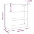 Miniatyrbilde 10 av 10: vidaXL Veggskap sonoma eik 80x33x80 cm konstruert tre