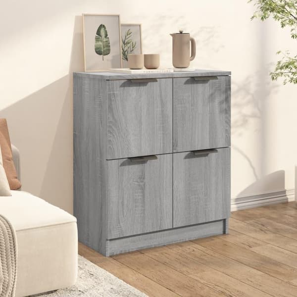 vidaXL Senkki harmaa Sonoma 60x30x70 cm tekninen puu