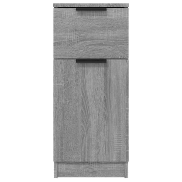 vidaXL skænke 2 stk. 30x30x70 cm konstrueret træ grå sonoma-eg
