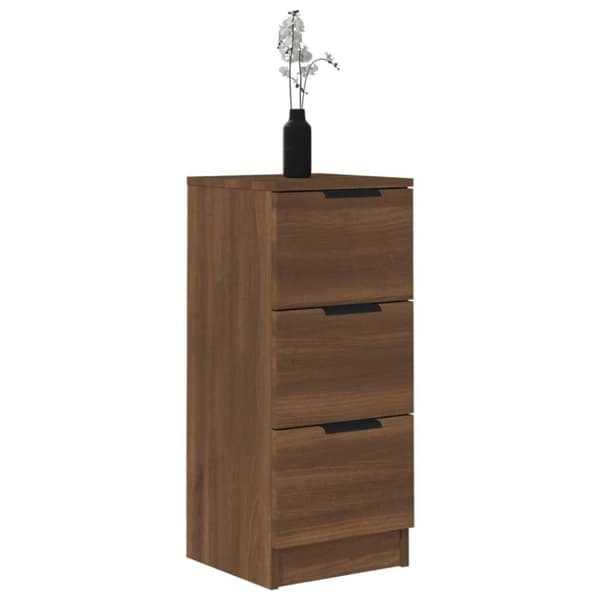 vidaXL Senkit 2 kpl ruskea tammi 30x30x70 cm tekninen puu