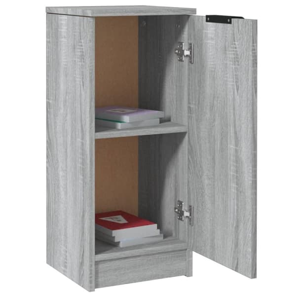 vidaXL skænke 2 stk. 30x30x70 cm konstrueret træ grå sonoma-eg