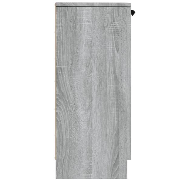vidaXL skænke 2 stk. 30x30x70 cm konstrueret træ grå sonoma-eg