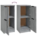 Pikkukuva 8 / 10: vidaXL Senkit 2 kpl harmaa Sonoma 30x30x70 cm tekninen puu
