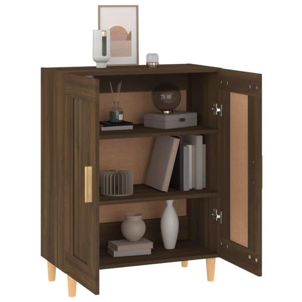 vidaXL Senkki ruskea tammi 69,5x34x90 cm tekninen puu