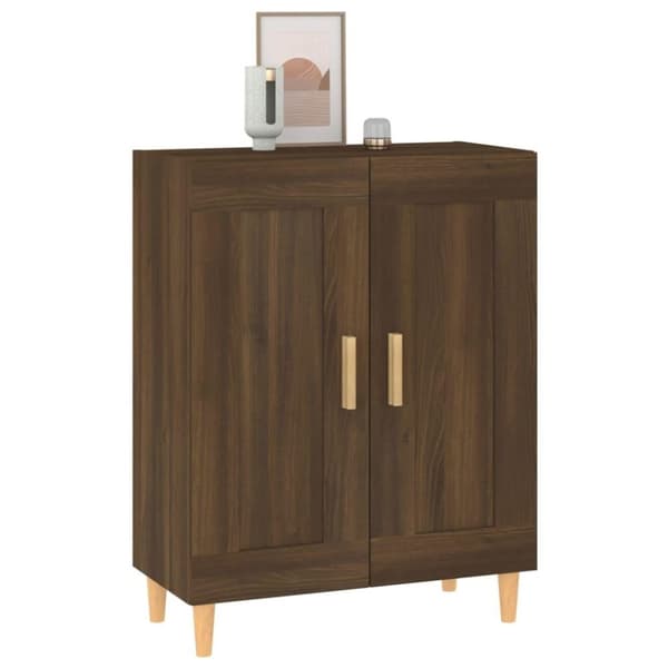 vidaXL Senkki ruskea tammi 69,5x34x90 cm tekninen puu