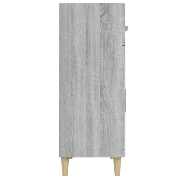 vidaXL skænk 69,5x34x89 cm konstrueret træ grå sonoma-eg