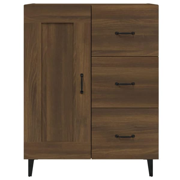 vidaXL Senkki ruskea tammi 69,5x34x90 cm tekninen puu
