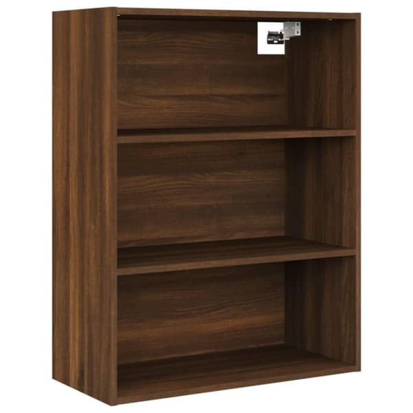 vidaXL Riippuva seinäkaappi ruskea tammi 69,5x32,5x90 cm