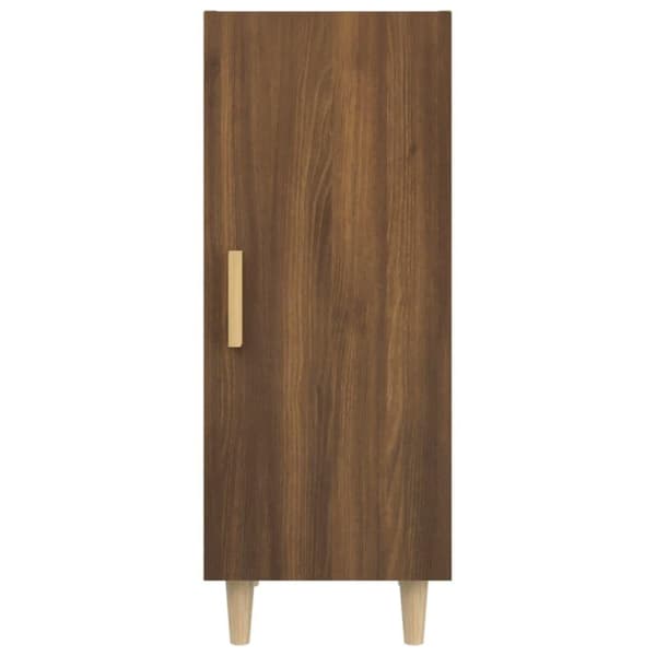 vidaXL skænk 34,5x34x90 cm konstrueret træ brun egetræsfarve