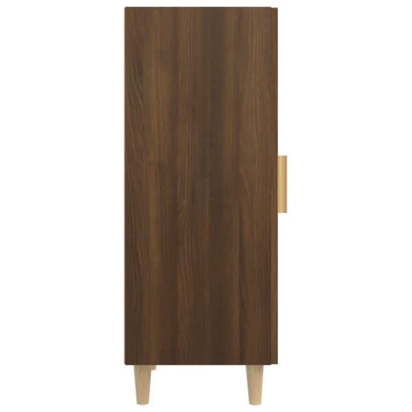 vidaXL skænk 34,5x34x90 cm konstrueret træ brun egetræsfarve