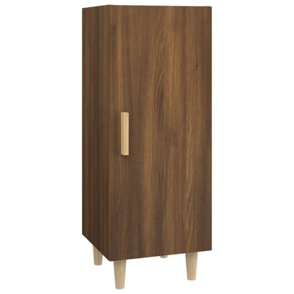vidaXL skænk 34,5x34x90 cm konstrueret træ brun egetræsfarve