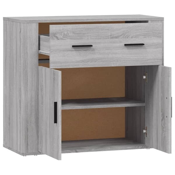 vidaXL Senkki harmaa Sonoma 80x33x70 cm tekninen puu