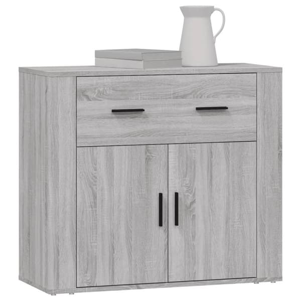vidaXL Senkki harmaa Sonoma 80x33x70 cm tekninen puu