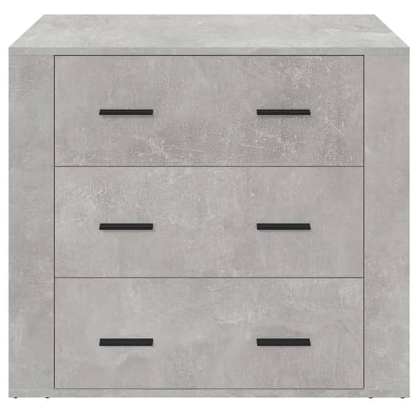 vidaXL skænk 80x33x70 cm konstrueret træ betongrå