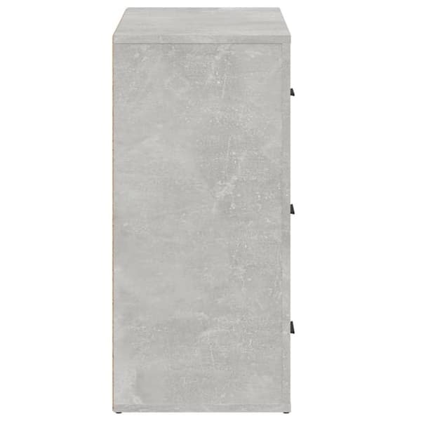 vidaXL skænk 80x33x70 cm konstrueret træ betongrå