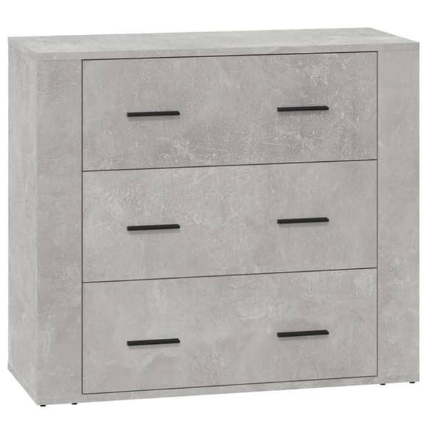 vidaXL skænk 80x33x70 cm konstrueret træ betongrå