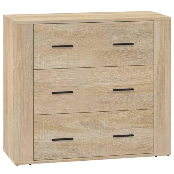 vidaXL skænk 80x33x70 cm konstrueret træ sonoma-eg