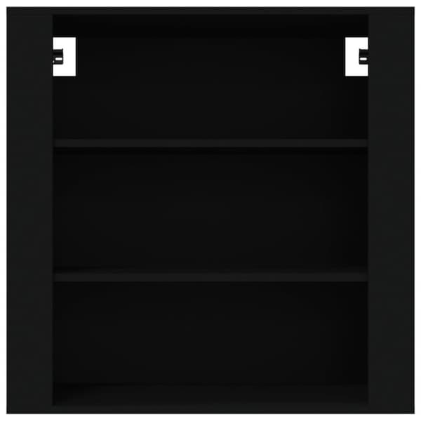 vidaXL Seinäkaappi musta 80x33x80 cm tekninen puu