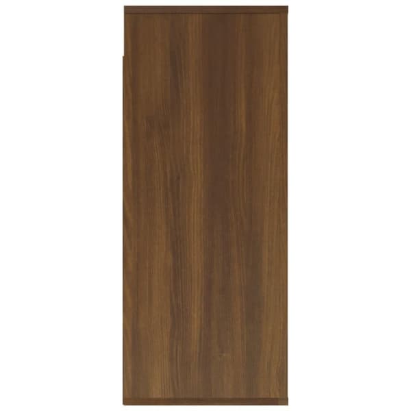 vidaXL vægskab 80x33x80 cm konstrueret træ brun egetræsfarve