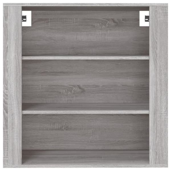 vidaXL Seinäkaappi harmaa Sonoma 80x33x80 cm tekninen puu