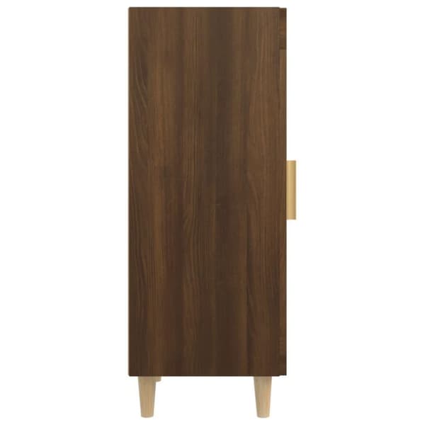 vidaXL skænk 34,5x34x90 cm konstrueret træ brun egetræsfarve