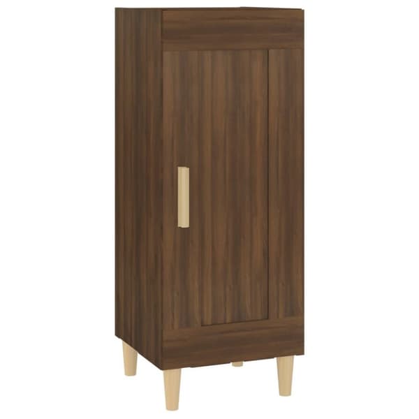 vidaXL skænk 34,5x34x90 cm konstrueret træ brun egetræsfarve
