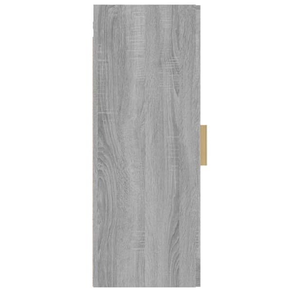 vidaXL Riippuva seinäkaappi harmaa Sonoma 34,5x34x90 cm