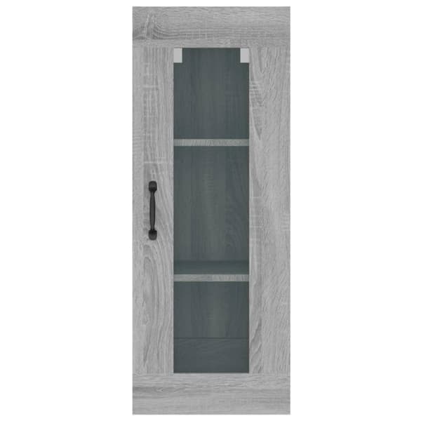 vidaXL vægskab 34,5x34x90 cm grå sonoma-eg