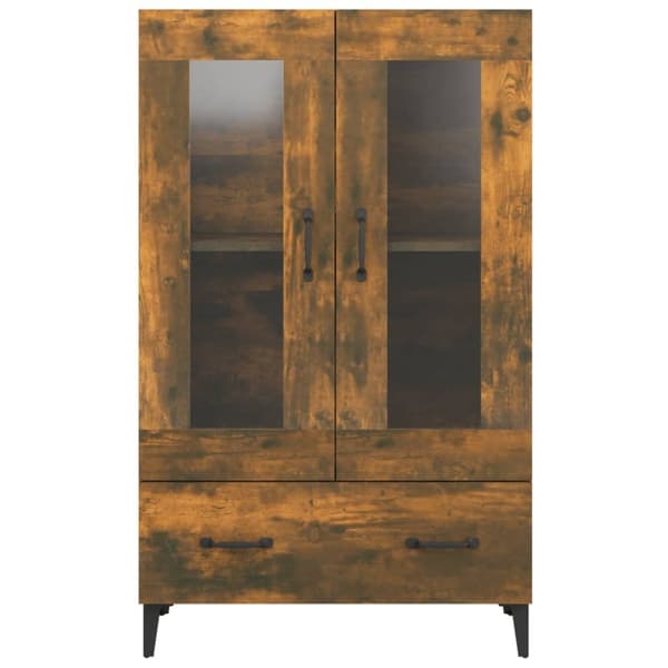 vidaXL skab 70x31x115 cm konstrueret træ røget egetræsfarve