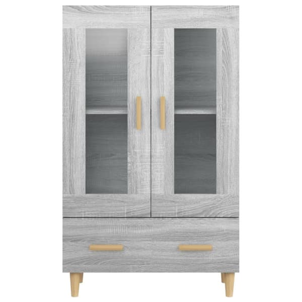 vidaXL skab 70x31x115 cm konstrueret træ grå sonoma-eg