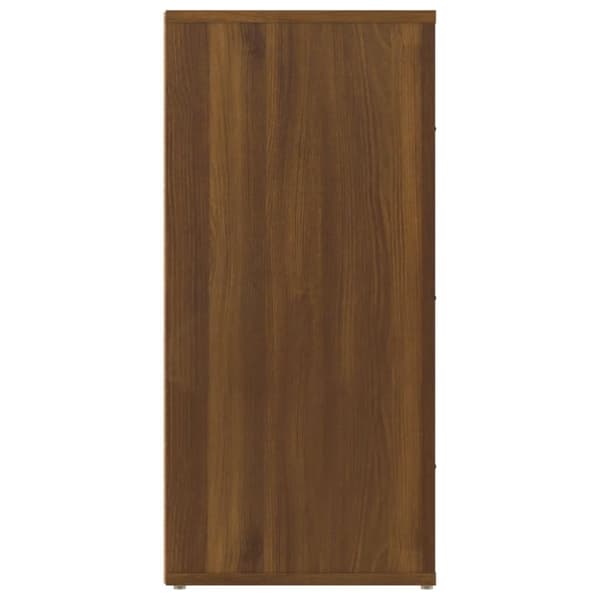 vidaXL skænk 40x33x70 cm konstrueret træ brun egetræsfarve