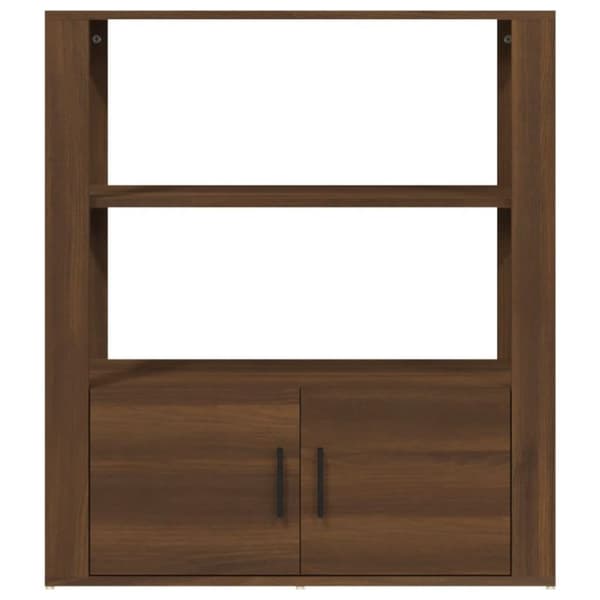 vidaXL Senkki ruskea tammi 80x30x90 cm tekninen puu