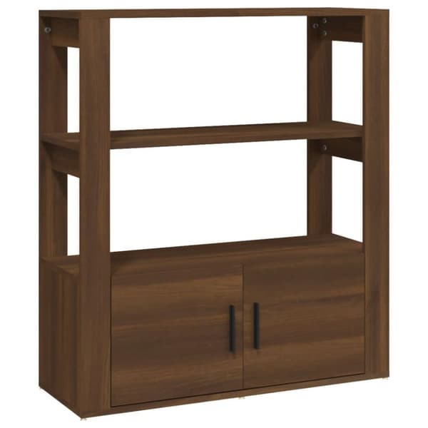 vidaXL Senkki ruskea tammi 80x30x90 cm tekninen puu