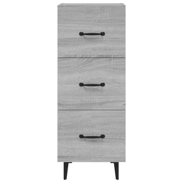 vidaXL Skjenk grå sonoma 34,5x34x90 cm konstruert tre
