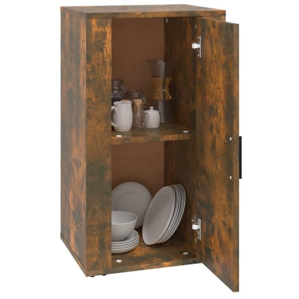 vidaXL Skjenk røkt eik 40x33x70 cm konstruert tre