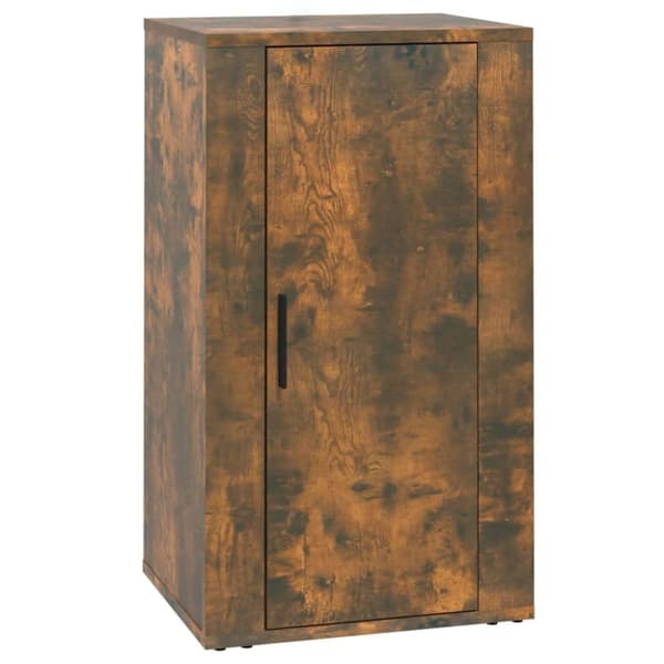vidaXL Skjenk røkt eik 40x33x70 cm konstruert tre