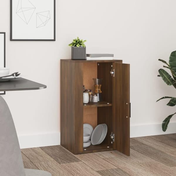 vidaXL Skjenk brun eik 40x33x70 cm konstruert tre