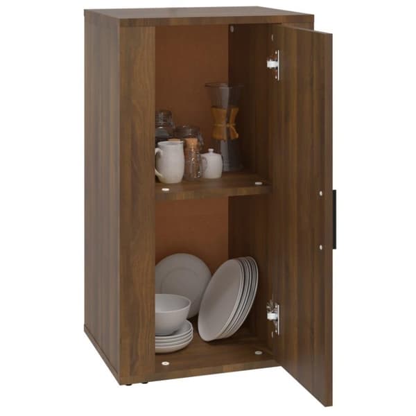 vidaXL Skjenk brun eik 40x33x70 cm konstruert tre